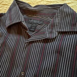 Express Men's Striped Button-Down Shirt